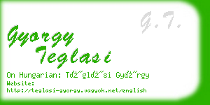 gyorgy teglasi business card